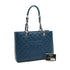 CHANEL GST BIG COCO CHAIN TOTE BAG BLUE CAVIAR SKIN SILVER HARDWARE 90346123