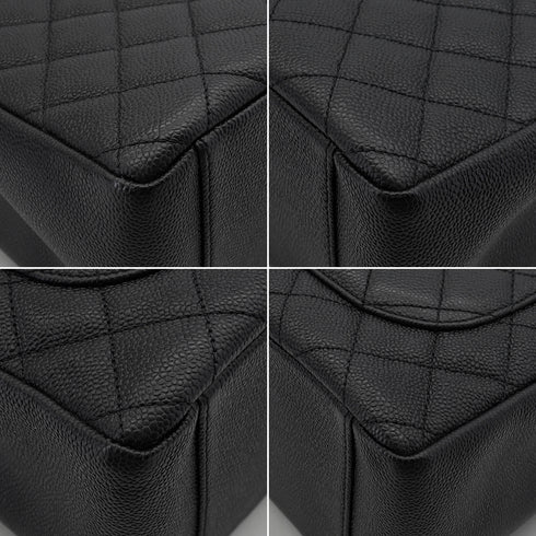 CHANEL GST TOTE BAG BLACK CAVIAR SKIN GOLD HARDWARE 90343622