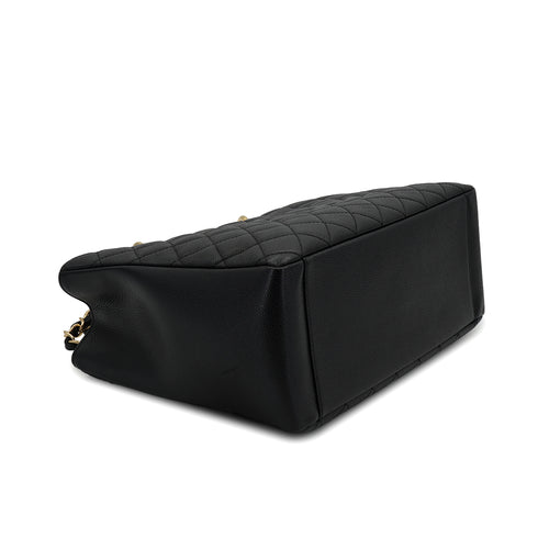 CHANEL GST TOTE BAG BLACK CAVIAR SKIN GOLD HARDWARE 90326723