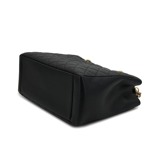 CHANEL GST TOTE BAG BLACK CAVIAR SKIN GOLD HARDWARE 90326723