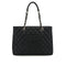 CHANEL GST TOTE BAG BLACK CAVIAR SKIN SILVER HARDWARE 90326860
