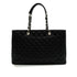 CHANEL GST XL BIG COCO TOTE BAG BLACK CAVIAR SKIN SILVER HARDWARE 90346674