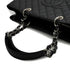 CHANEL GST XL BIG COCO TOTE BAG BLACK CAVIAR SKIN SILVER HARDWARE 90346674