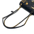 CHANEL HAIR PIN MOTIF CHAIN SHOULDER BAG BLACK LEATHER SILVER GOLD HARDWARE 90323976