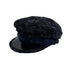 CHANEL HAT COCOMARK TWEED BLACK NAVY WOOL M ACCESSORY 90320166