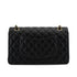 CHANEL HOLLYWOOD CHARM CLASSIC FLAP MEDIUM CHAIN SHOULDER BAG BLACK LAMB SKIN GOLD HARDWARE 90330994