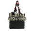 CHANEL INNUIT FANTASY FUR TOTE BAG BLACK LEATHER TWEED FAKE FUR SILVER HARDWARE 90348535