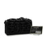 CHANEL INTERLACED CHAIN COCOMARK CLUTCH SHOULDER BAG BLACK LEATHER BLACK HARDWARE 90344460