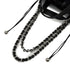 CHANEL IN THE MIX STRAW DRAWSTRING CHAIN HAND SHOULDER BAG BLUE CAVIAR SKIN SILVER HARDWARE 90341879