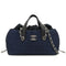 CHANEL IN THE MIX STRAW DRAWSTRING CHAIN HAND SHOULDER BAG BLUE STRAW CAVIAR SKIN SILVER HARDWARE 90341893