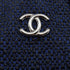 CHANEL IN THE MIX STRAW DRAWSTRING CHAIN HAND SHOULDER BAG BLUE STRAW CAVIAR SKIN SILVER HARDWARE 90341893