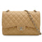 CHANEL JUMBO MATELASSE 30 CHAIN SHOULDER BAG BEIGE CAVIAR SKIN SILVER HARDWARE 90345068