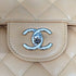 CHANEL JUMBO MATELASSE 30 CHAIN SHOULDER BAG BEIGE CAVIAR SKIN SILVER HARDWARE 90345068