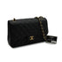 CHANEL JUMBO MATELASSE 30 CHAIN SHOULDER BAG BLACK CAVIR SKIN GOLD HARDWARE 90346663