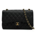 CHANEL JUMBO MATELASSE 30 CHAIN SHOULDER BAG BLACK CAVIR SKIN GOLD HARDWARE 90346663