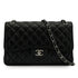 CHANEL JUMBO MATELASSE 30 CHAIN SHOULDER BAG BLACK LAMB SKIN SILVER HARDWARE 90342410
