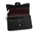CHANEL JUMBO MATELASSE 30 CHAIN SHOULDER BAG BLACK LAMB SKIN SILVER HARDWARE 90342410