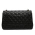 CHANEL JUMBO MATELASSE 30 CHAIN SHOULDER BAG BLACK LAMB SKIN SILVER HARDWARE 90342585