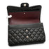 CHANEL JUMBO MATELASSE 30 CHAIN SHOULDER BAG BLACK LAMB SKIN SILVER HARDWARE 90342585
