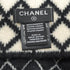 CHANEL KNIT HAT COCOMARK MATELASSE BLACK WHITE CASHMERE RTW 90334502