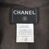 CHANEL LEATHER JACKET BROWN CALF SKIN 46 02A RTW 90349840