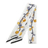 CHANEL LOGO CHARM PATTERN SCARF HAIR BAND WHITE SILK ACCESSORY 90324790