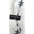 CHANEL LOGO CHARM PATTERN SCARF HAIR BAND WHITE SILK ACCESSORY 90324790