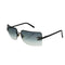 VINTAGE CHANEL SUNGLASSES COCOMARK RHINESTONE BLACK EYEWEAR 90339436