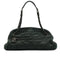 CHANEL MADEMOISELLE BOWLING CHAIN SHOULDER BAG GREEN LEATHER SILVER HARDWARE 90343292