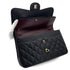 CHANEL MATELASSE 30 CHAIN SHOULDER BAG BLACK CAVIAR SKIN SILVER HARDWARE 90324757