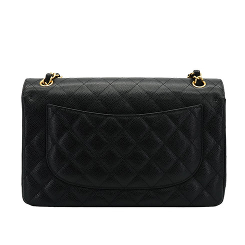 CHANEL JUMBO MATELASSE 30 CHAIN SHOULDER BAG BLACK CAVIAR SKIN GOLD HARDWARE 90332578