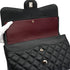 CHANEL JUMBO MATELASSE 30 CHAIN SHOULDER BAG BLACK CAVIAR SKIN SILVER HARDWARE 90332575