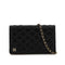 CHANEL MATELASSE BOOK MOTIF CHAIN SHOULDER BAG BLACK WHITE LAMB SKIN GOLD HARDWARE 90327893