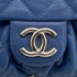 CHANEL MATELASSE CHAIN AROUND SHOULDER BAG BLUE LEATHER 90327075