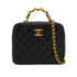 CHANEL MATELASSE CHAIN HAND SHOULDER BAG BLACK LAMB SKIN GOLD HARDWARE 90334168