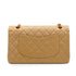 VINTAGE CHANEL CLASSIC FLAP MEDIUM SHOULDER BAG BEIGE LAMB SKIN GOLD HARDWARE 90335306