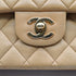 VINTAGE CHANEL CLASSIC FLAP MEDIUM SHOULDER BAG BEIGE LAMB SKIN GOLD HARDWARE 90335306