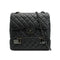 CHANEL MATELASSE CHAIN SHOULDER BAG BLACK LAMB SKIN BLACK HARDWARE 90331669