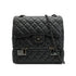 CHANEL MATELASSE CHAIN SHOULDER BAG BLACK LAMB SKIN BLACK HARDWARE 90331669