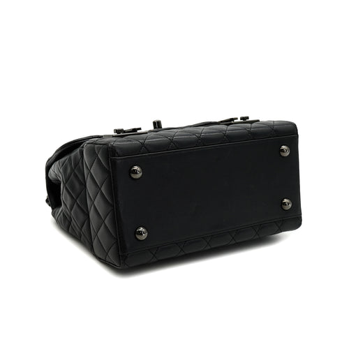 CHANEL MATELASSE CHAIN SHOULDER BAG BLACK LAMB SKIN BLACK HARDWARE 90331669