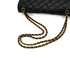 CHANEL MATELASSE CHAIN SHOULDER BAG BLACK LAMB SKIN GOLD HARDWARE 90347160