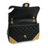CHANEL MATELASSE CHAIN SHOULDER BAG BLACK LAMB SKIN GOLD HARDWARE 90347160