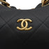 CHANEL MATELASSE CHAIN SHOULDER BAG BLACK LEATHER GOLD HARDWARE 90335035