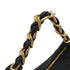 CHANEL MATELASSE CHAIN SHOULDER BAG BLACK LEATHER GOLD HARDWARE 90335035