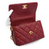 CHANEL MATELASSE CHAIN SHOULDER BAG BORDEAUX LAMB SKIN GOLD HARDWARE 90334160