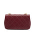 CHANEL MATELASSE CHAIN SHOULDER BAG BORDEAUX LAMB SKIN FAUX PEARL GOLD HARDWARE 90343017