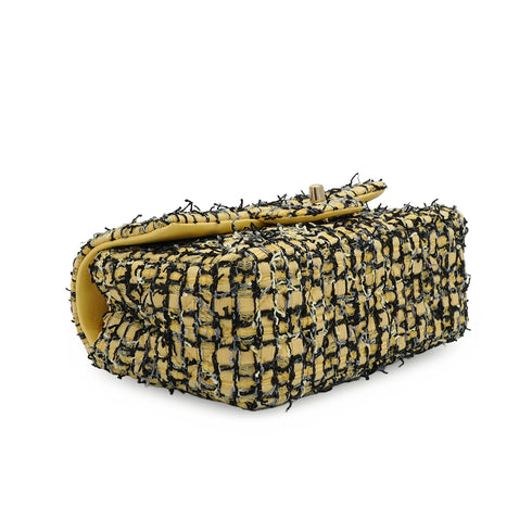 CHANEL MATELASSE CHAIN SHOULDER BAG MULTICOLOR TWEED GOLD HARDWARE 90339165