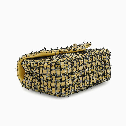 CHANEL MATELASSE CHAIN SHOULDER BAG MULTICOLOR TWEED GOLD HARDWARE 90339165
