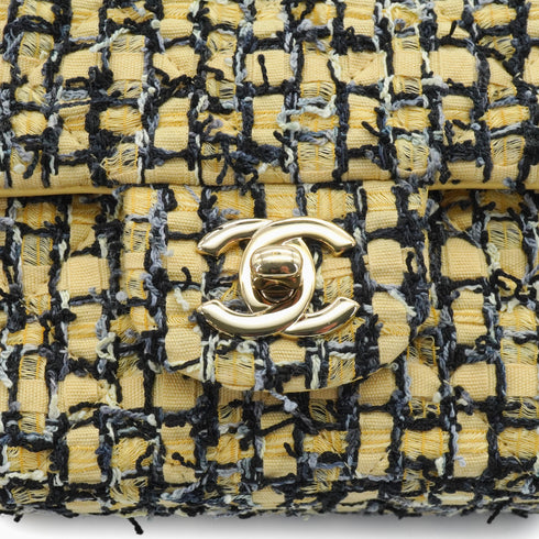 CHANEL MATELASSE CHAIN SHOULDER BAG MULTICOLOR TWEED GOLD HARDWARE 90339165