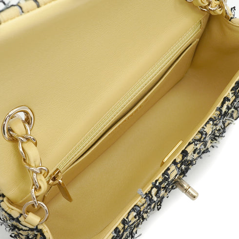 CHANEL MATELASSE CHAIN SHOULDER BAG MULTICOLOR TWEED GOLD HARDWARE 90339165